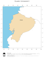 #2 Landkarte Ecuador: Politische Staatsgrenzen und Hauptstadt (Umrisskarte)