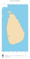 #2 Landkarte Sri Lanka: Politische Staatsgrenzen und Hauptstadt (Umrisskarte)