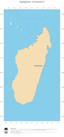 #2 Landkarte Madagaskar: Politische Staatsgrenzen und Hauptstadt (Umrisskarte)