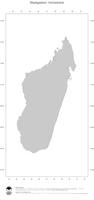 #1 Landkarte Madagaskar: Politische Staatsgrenzen (Umrisskarte)