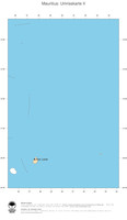 #2 Landkarte Mauritius: Politische Staatsgrenzen und Hauptstadt (Umrisskarte)