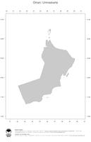 #1 Landkarte Oman: Politische Staatsgrenzen (Umrisskarte)