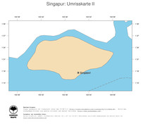 #2 Landkarte Singapur: Politische Staatsgrenzen und Hauptstadt (Umrisskarte)