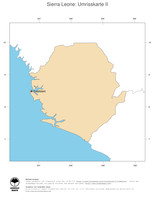 #2 Landkarte Sierra Leone: Politische Staatsgrenzen und Hauptstadt (Umrisskarte)