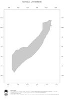 #1 Landkarte Somalia: Politische Staatsgrenzen (Umrisskarte)