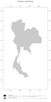#1 Landkarte Thailand: Politische Staatsgrenzen (Umrisskarte)