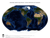 #9 Map World: Surface, Bathymetrie and Topography