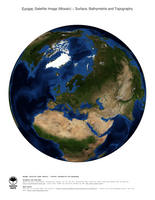 #2 Map Europe: Surface, Bathymetrie and Topography