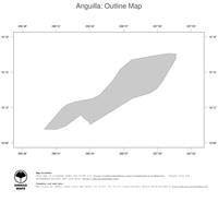 #1 Map Anguilla: political country borders (outline map)
