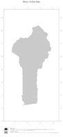 #1 Map Benin: political country borders (outline map)