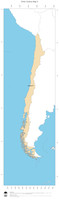 #2 Map Chile: political country borders and capital (outline map)