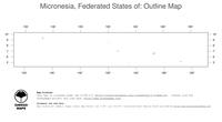 #1 Map Micronesia: political country borders (outline map)