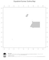 #1 Map Equatorial Guinea: political country borders (outline map)