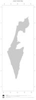#1 Map Israel: political country borders (outline map)