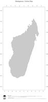 #1 Map Madagascar: political country borders (outline map)