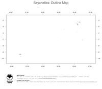 #1 Map Seychelles: political country borders (outline map)