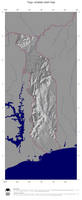 #4 Map Togo: shaded relief, country borders and capital
