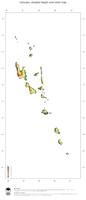 #3 Map Vanuatu: color-coded topography, shaded relief, country borders and capital
