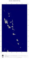#4 Map Vanuatu: shaded relief, country borders and capital