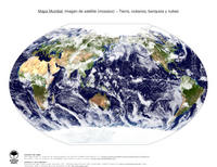 #2 Mapa Mundo: Tierra, oc�anos, banquisa y nubes