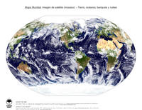 #3 Mapa Mundo: Tierra, oc�anos, banquisa y nubes