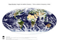 #4 Mapa Mundo: Tierra, oc�anos, banquisa y nubes