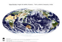 #5 Mapa Mundo: Tierra, oc�anos, banquisa y nubes