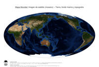 #11 Mapa Mundo: Tierra, fondo marino y topograf�a