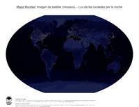 #31 Mapa Mundo: Luz de las ciudades por la noche