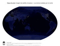#32 Mapa Mundo: Luz de las ciudades por la noche