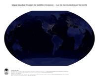 #33 Mapa Mundo: Luz de las ciudades por la noche