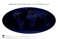 #34 Mapa Mundo: Luz de las ciudades por la noche