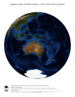 #3 Mapa Oceania: Tierra, fondo marino y topograf�a (con Fronteras Nacional)