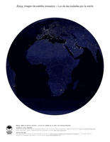 #7 Mapa Africa: Luz de las ciudades por la noche (con Fronteras Nacional)