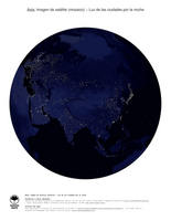 #6 Mapa Asia: Luz de las ciudades por la noche