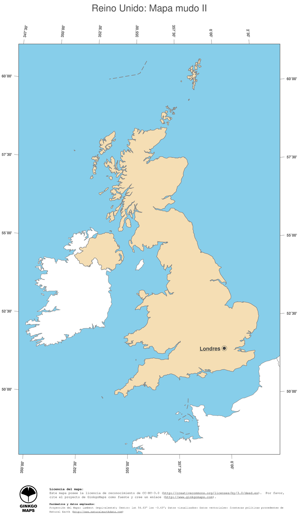 Reino Unido Mapa Capital