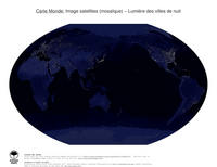 #32 Carte Monde: Lumi�re des villes de nuit