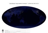 #35 Carte Monde: Lumi�re des villes de nuit