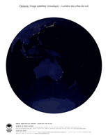 #6 Carte Oceanie: Lumi�re des villes de nuit