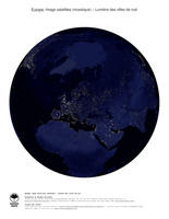 #6 Carte Europe: Lumi�re des villes de nuit
