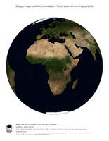 #4 Carte Afrique: Terre, eaux calmes et topographie