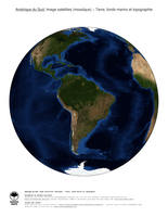 #2 Carte Amerique du Sud: Terre, fonds marins et topographie
