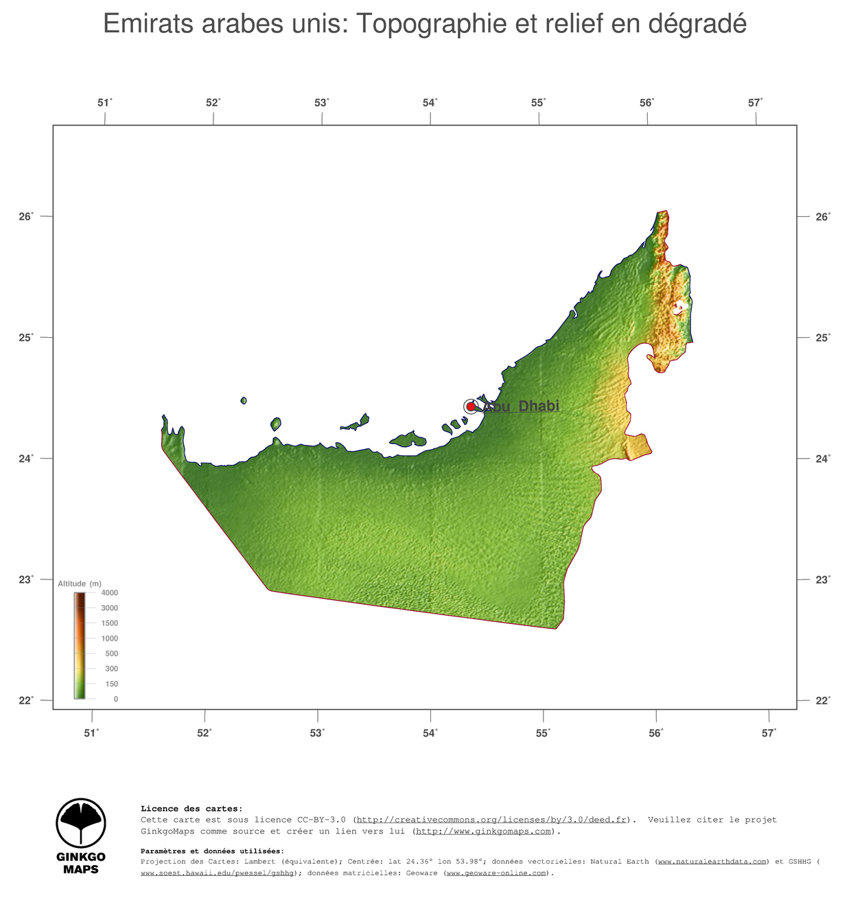 Topographie en arabe