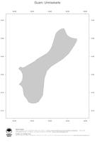 #1 Landkarte Guam: Politische Staatsgrenzen (Umrisskarte)